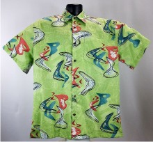 Boomerang Bark Cloth Hawaiian Shirt